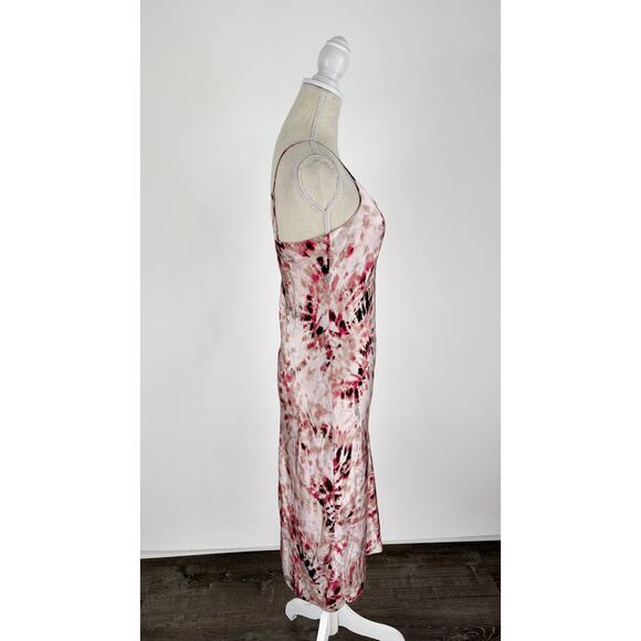Cami NYC Raven Tie Dyed Silk Charmeuse Midi Slip Dress Womens Size Small V Neck - Picture 6 of 13